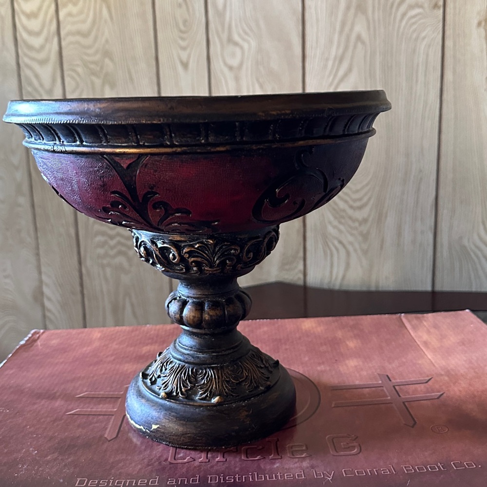Hobby Lobby Red and Bronze Decorative Piece